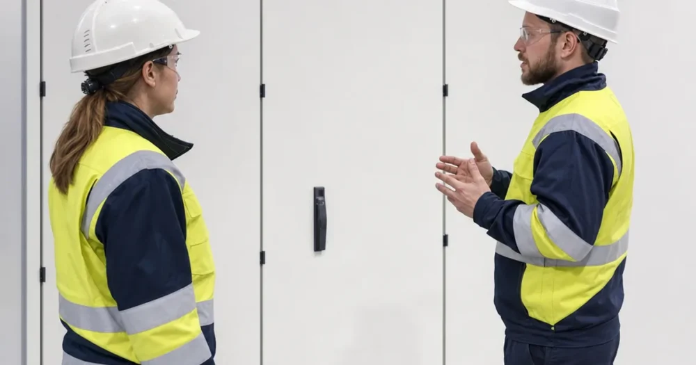 Säkerhetsgenomgång för instruerad person vid elektrisk anläggning.